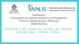 SEMINARIO GARRAPATAS DE INTERES SANITARIO