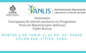 SEMINARIO GARRAPATAS DE INTERES SANITARIO