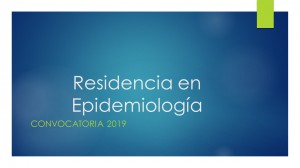 Residencia en Epidemiología